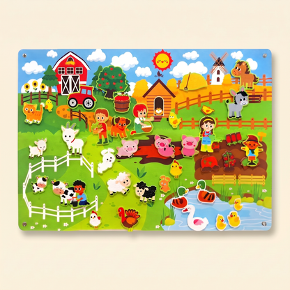 Panel de Fieltro Granja - Sin Pantallas