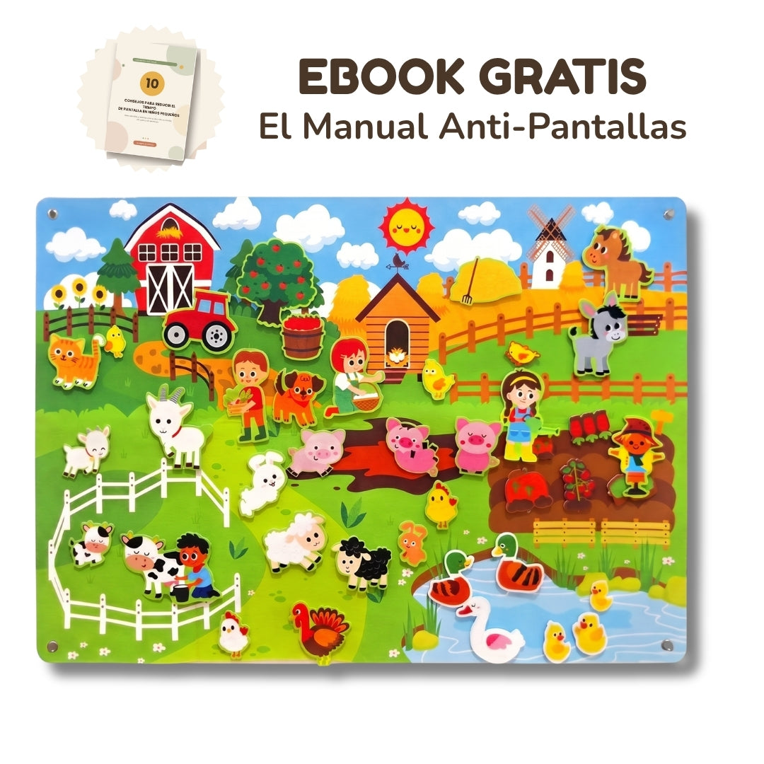 Panel de Fieltro Granja - Sin Pantallas