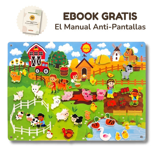 Panel de Fieltro Granja - Sin Pantallas
